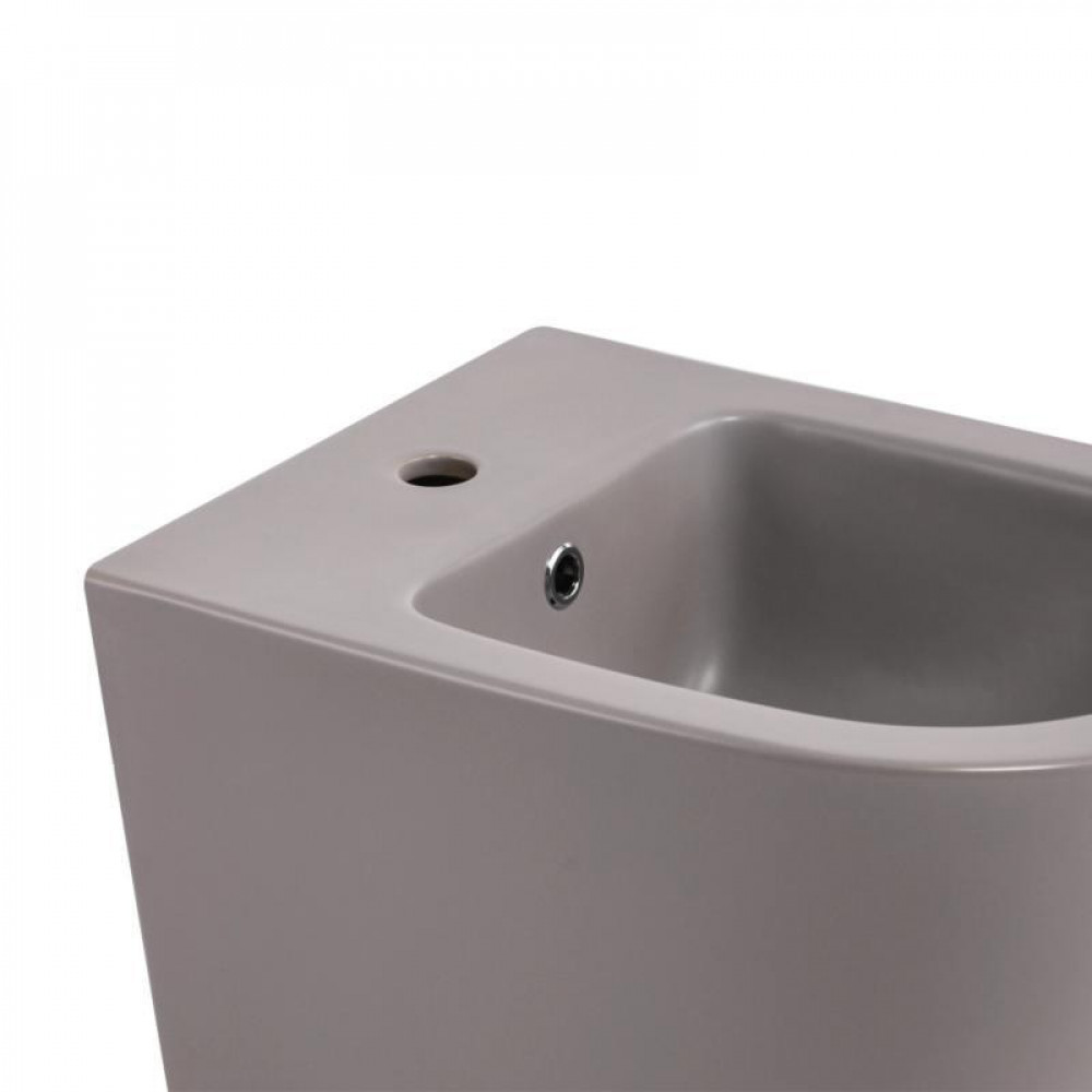 Комплект Qtap Robin Stone grey 3 в 1: підвісний унітаз Ultra Quiet + біде підвісне + раковина накладна QTROBSG49158 SD00055282