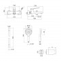 Акційний набір Qtap: Змішувач для душу Slavonice QTSLA259BLM45918+Лійка Rucni QTRUCA120O3KBB+Шланг Hadice QTHADPVCSQ160B+Тримач SD00056264