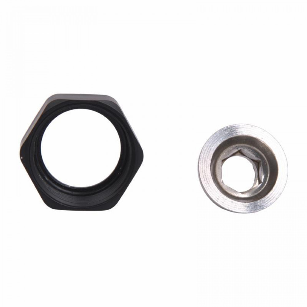 Гайка змішувача та стійки з футоркою Lidz (31,3х28х14) для змішувачів та душових систем Kubis Black LDKUB3132814B49532 SD00055656