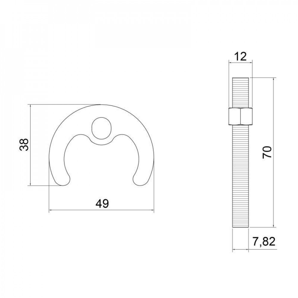 Кріплення для змішувача Lidz Repair 010 LDREP010CRM25842 Chrome SD00031939