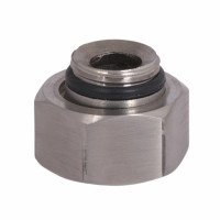 Гайка змішувача та стійки з футоркою Lidz (31,3х28х15) для змішувачів та душових систем Kubis Nickel LDKUB3132815N49531