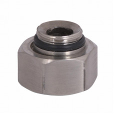 Гайка змішувача та стійки з футоркою Lidz (31,3х28х15) для змішувачів та душових систем Kubis Nickel LDKUB3132815N49531