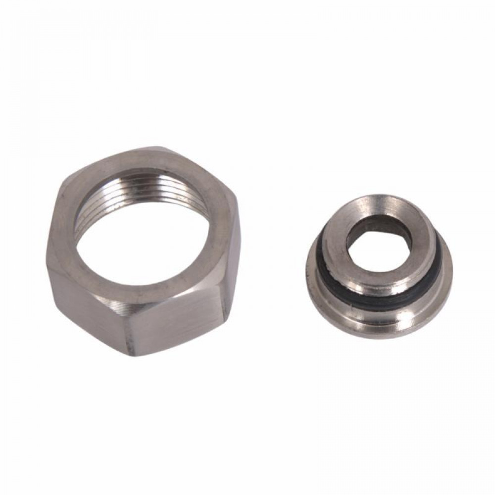 Гайка змішувача та стійки з футоркою Lidz (31,3х28х15) для змішувачів та душових систем Kubis Nickel LDKUB3132815N49531 SD00055655