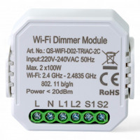 436421 Розумний вимикач - регулятор Tervix Pro Line WiFi Dimmer (2 клавіші)