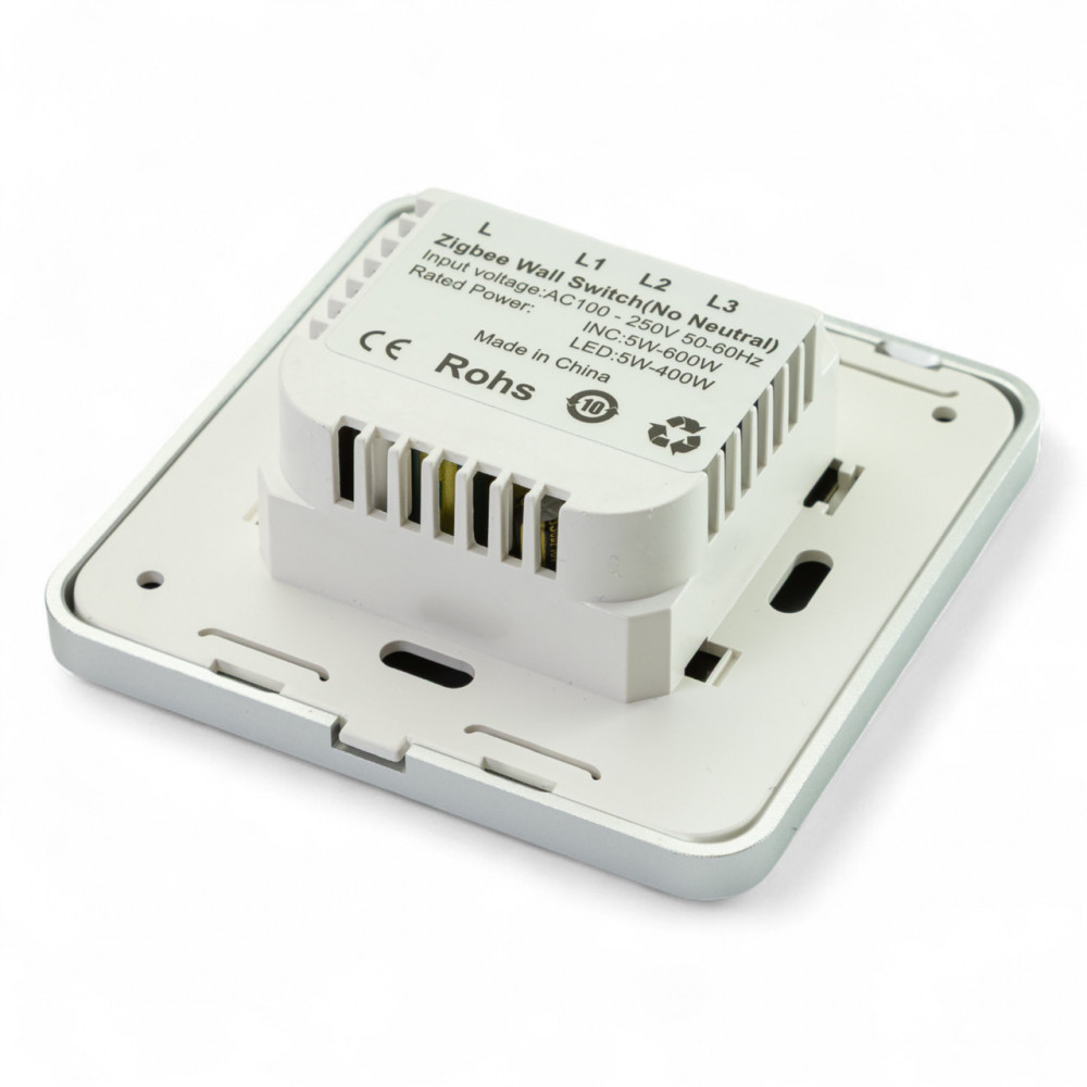 432131 Розумний сенсорний вимикач Tervix Pro Line ZigBee Touch Switch (1 клавіша), без нуля 432131