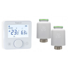 119733 Комплект безпровідний кімнатний термостат TZR білий та безпровідний радіаторний привід VR Tervix Pro Line (1+2)