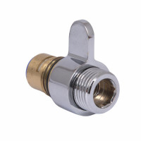 Ручка перемикання режимів Qtap (46х23,5х28) для змішувача для ванни з довгим виливом Vlasta New Chrome QTVLA4623528CRM49636