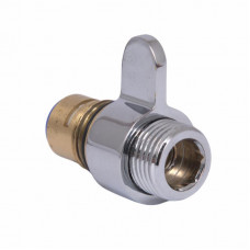 Ручка перемикання режимів Qtap (46х23,5х28) для змішувача для ванни з довгим виливом Vlasta New Chrome QTVLA4623528CRM49636