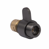 Ручка перемикання режимів Qtap (46х23,5х28) для змішувача для ванни з довгим виливом Vlasta New Gunmetal Black PVD