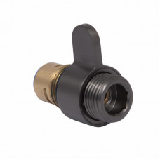 Ручка перемикання режимів Qtap (46х23,5х28) для змішувача для ванни з довгим виливом Vlasta New Gunmetal Black PVD