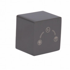 Ручка Qtap (25,8x32x32) для душової системи на три споживача Gemini Gunmetal Black PVD QTGEM258323250065