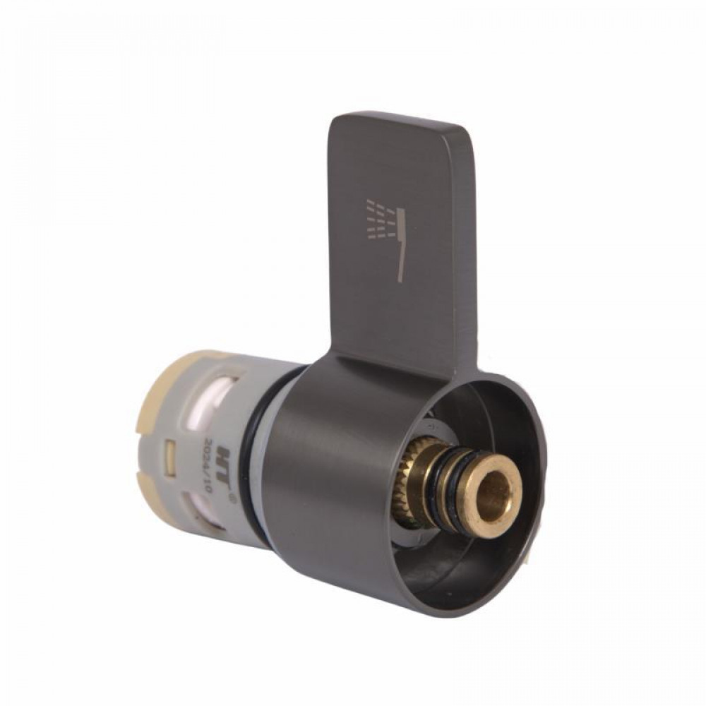 Ручка перемикання режимів Qtap (70х23,7х35) для душової системи Vlasta New Gunmetal Black PVD QTVLA7023735GMB49641 SD00055765