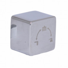 Ручка Qtap (23,7x30x30) для душової системи прихованого монтажу на три споживача Gemini Chrome QTGEM237303050060