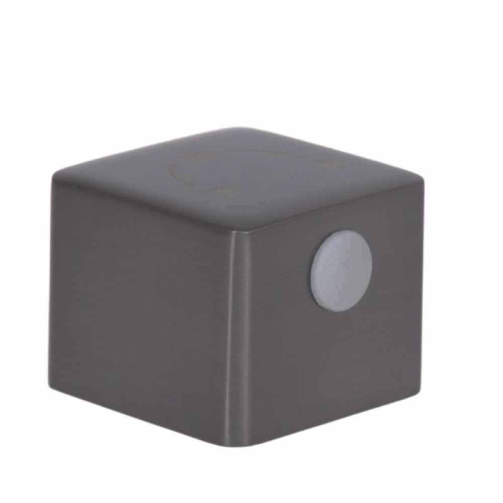 Ручка Qtap (24,1x30x30) для душової системи прихованого монтажу на три споживача Gemini Gunmetal Black PVD QTGEM241303050059 SD00056183