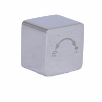 Ручка Qtap (23,9x30x30) для душової системи прихованого монтажу на два споживача Gemini Chrome QTGEM239303050063