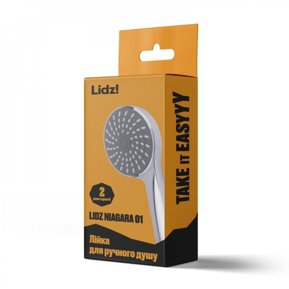 Лійка для ручного душу Лейки Lidz Niagara 01 98 мм округла LDNIA01CRM22034 Chrome SD00028131