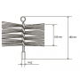 Щітка пластикова для чищення димоходу Savent 140 мм 96304