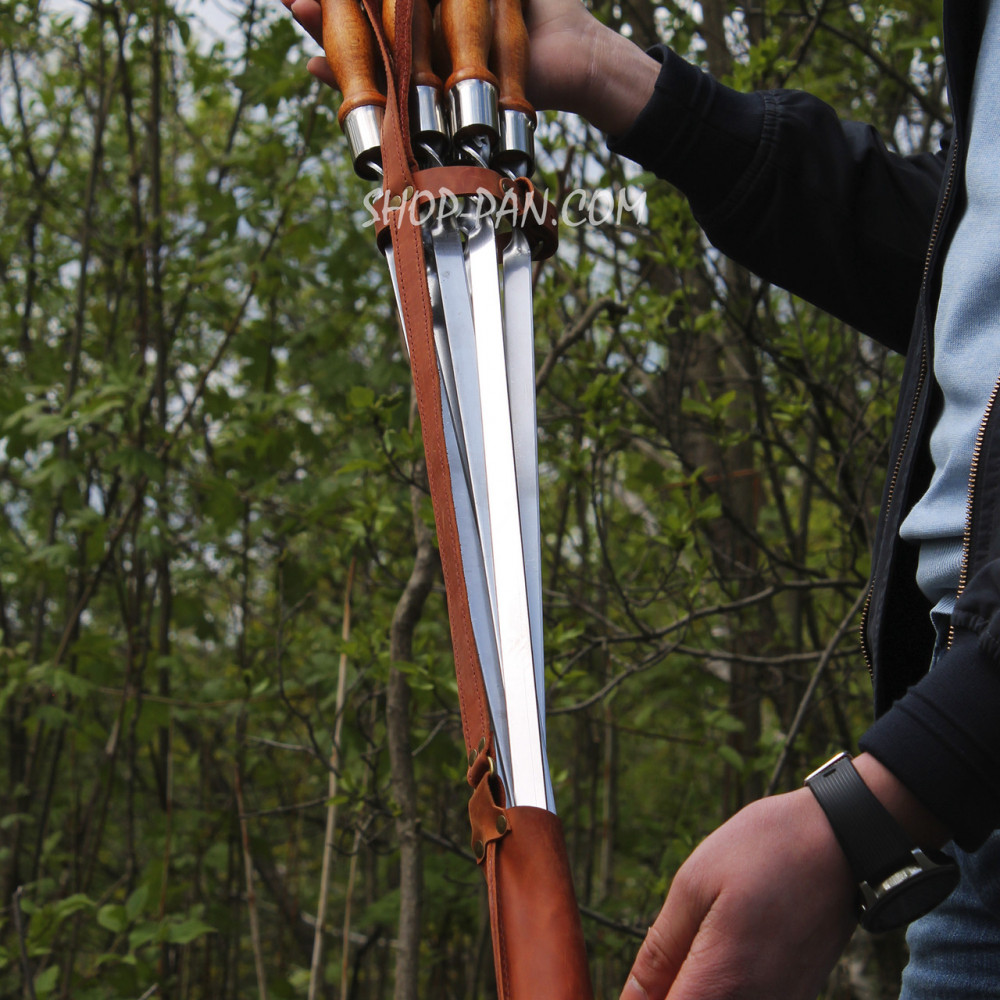 Чохол для шампурів шкіряний малий + можливість нанести гравіювання 2953535126-01