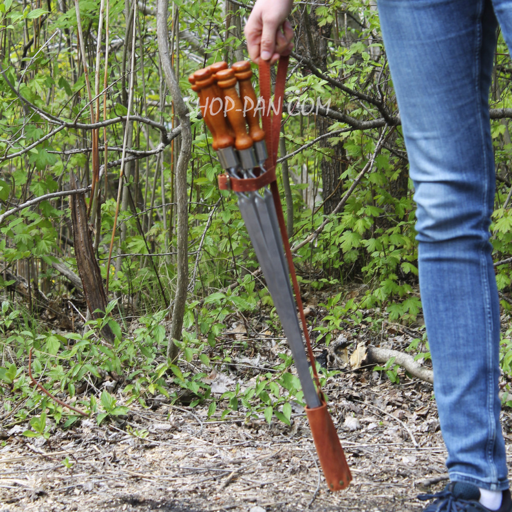 Чохол для шампурів шкіряний малий + можливість нанести гравіювання 2953535126-01