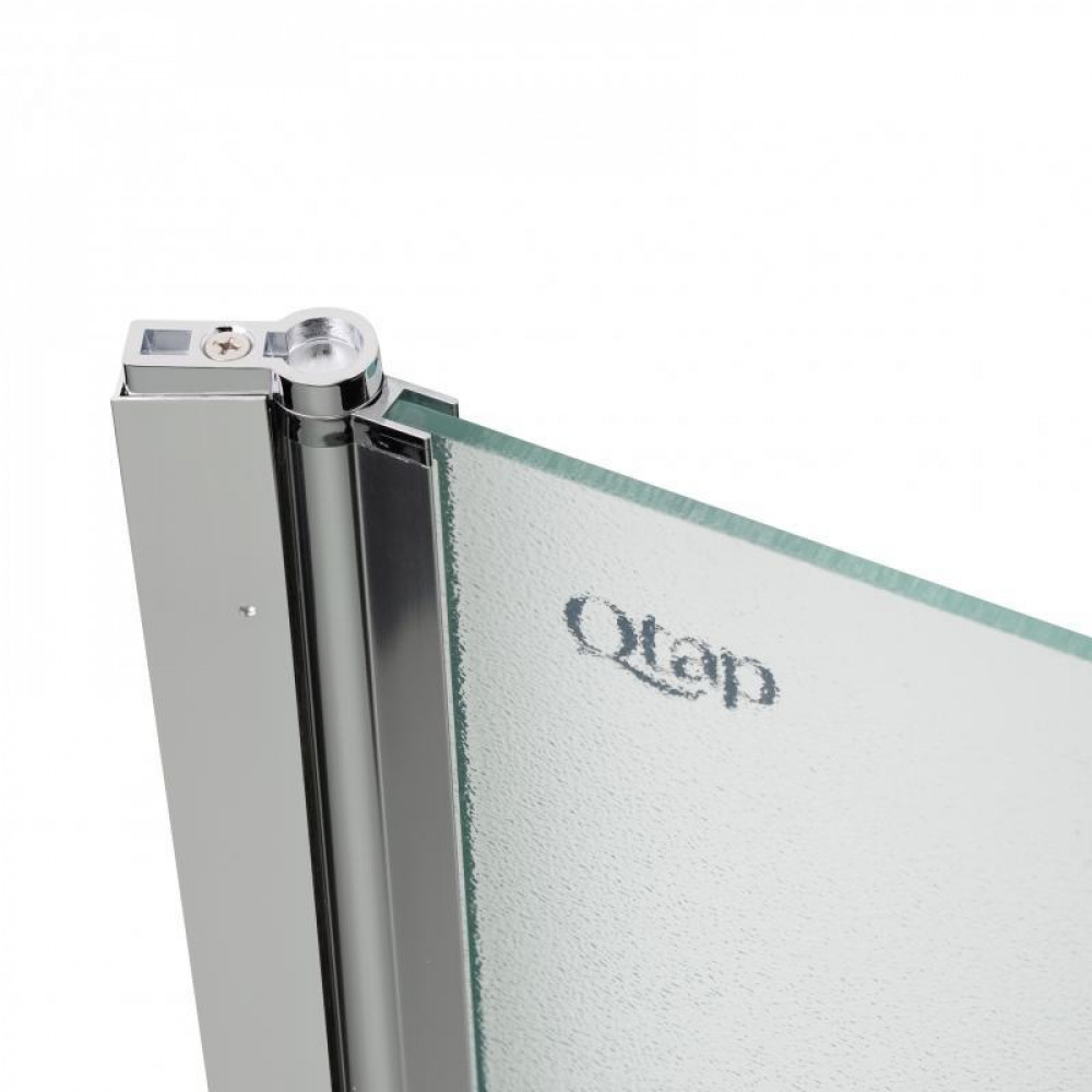 Штора на ванну Qtap Standard CRM407513APL скло Pear 6 мм, 75х130 см, ліва SD00039718