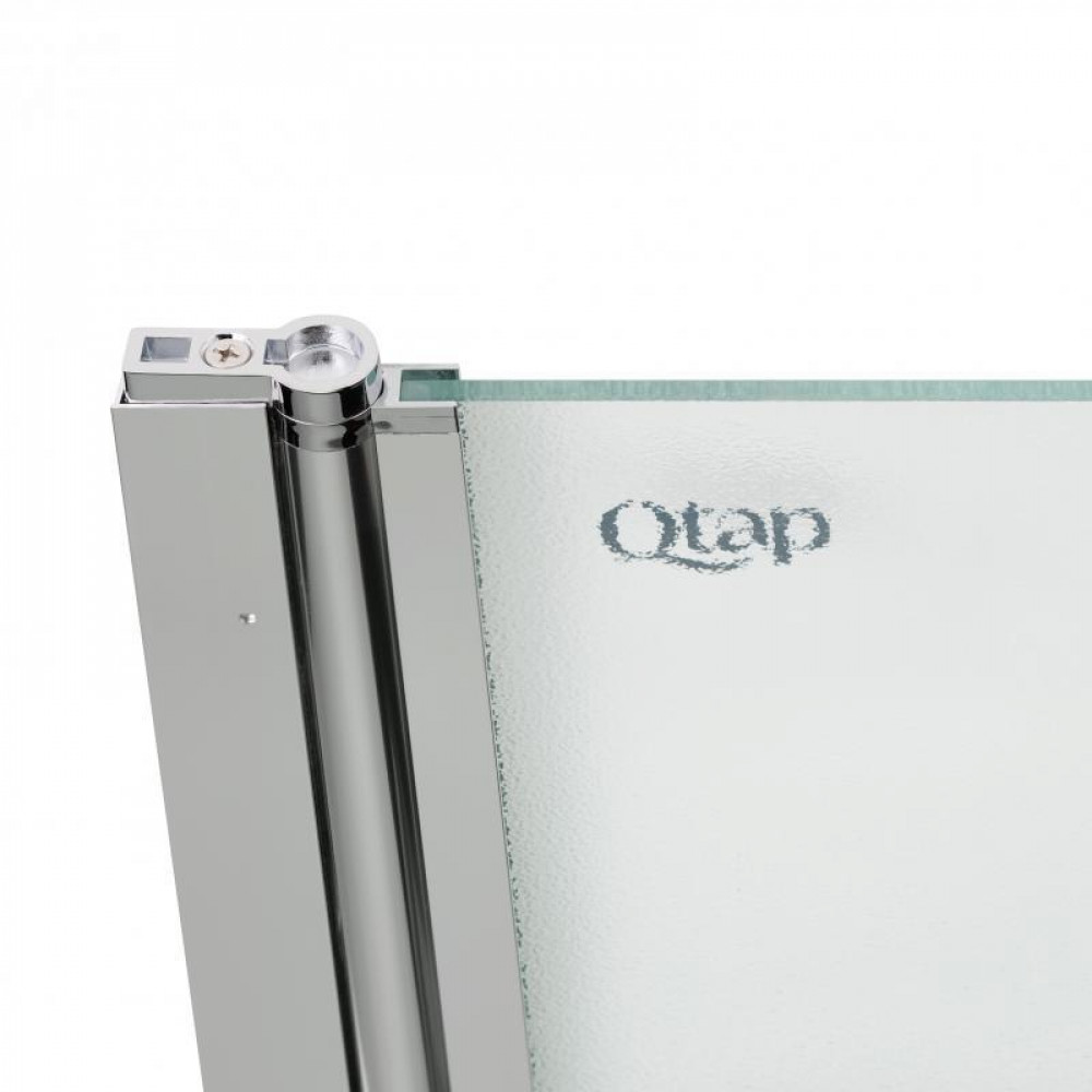 Штора на ванну Qtap Standard CRM407513APL скло Pear 6 мм, 75х130 см, ліва SD00039718