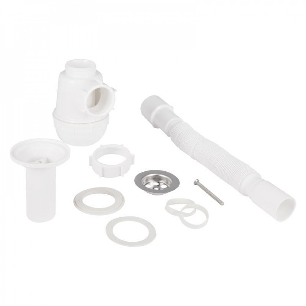 Сифон для кухонной мойки Lidz (WHI) 60 05 M001 00 (выход 50 мм) SD00042784