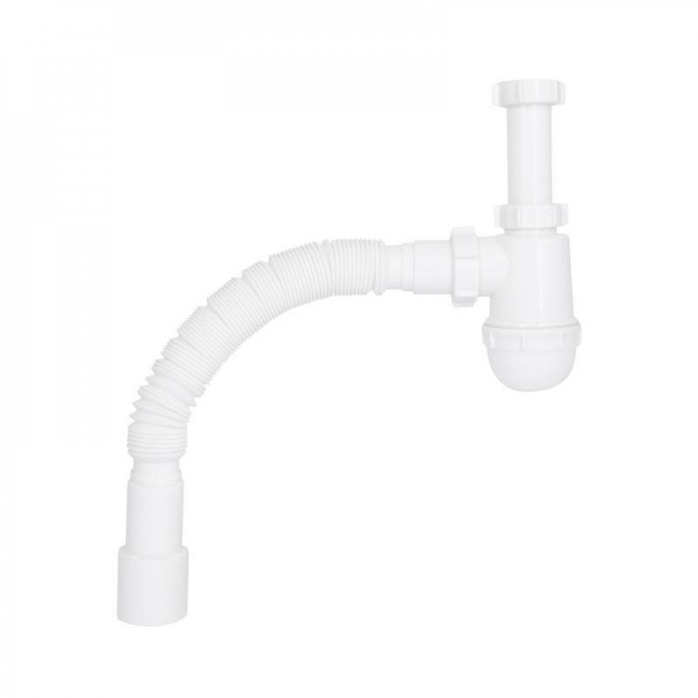 Сифон для раковини Lidz (WHI) 60 08 E003 00 (вихід 50 мм) без випуска SD00042752