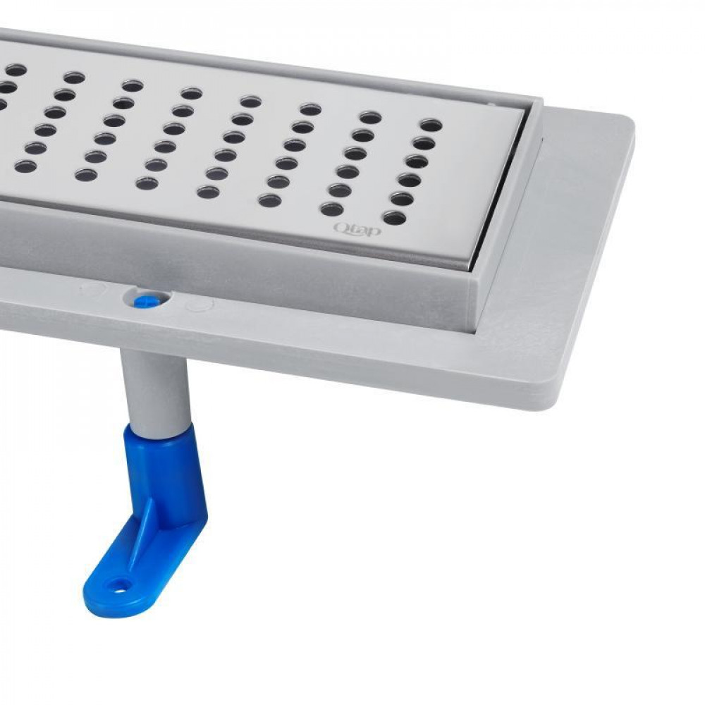 Трап Qtap Dry FB304-900 лінійний з сухим закривом та нержавіючою решіткою 900х73 SD00034834