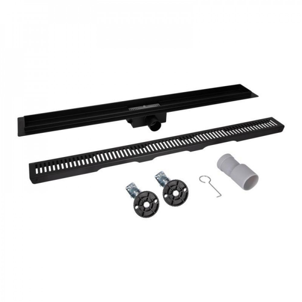 Трап із нержавіючої сталі Qtap Taurus FA700MBLA лінійний із сухим затвором SD00051934