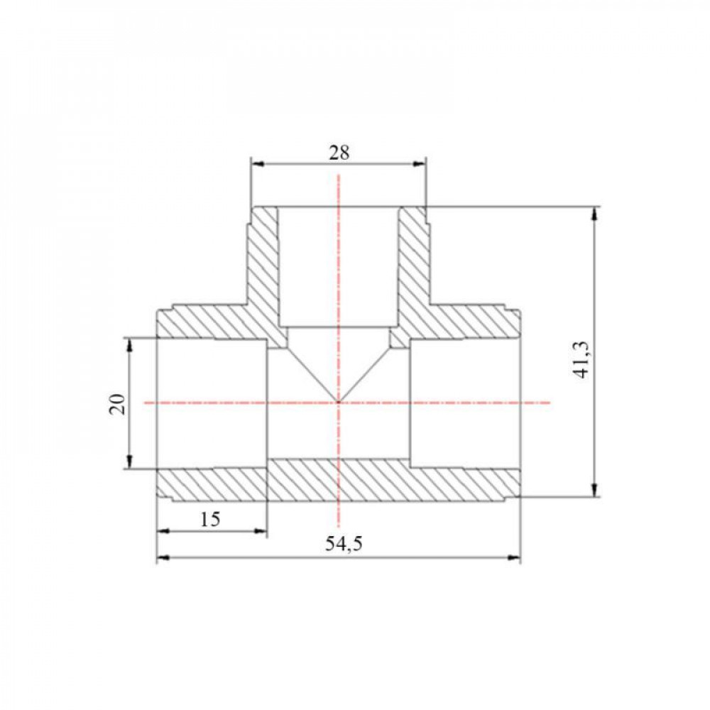 Тройник PPR Blue Ocean "Белый" 20 SD00042153