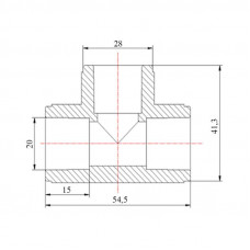 Трійник PPR Blue Ocean 20