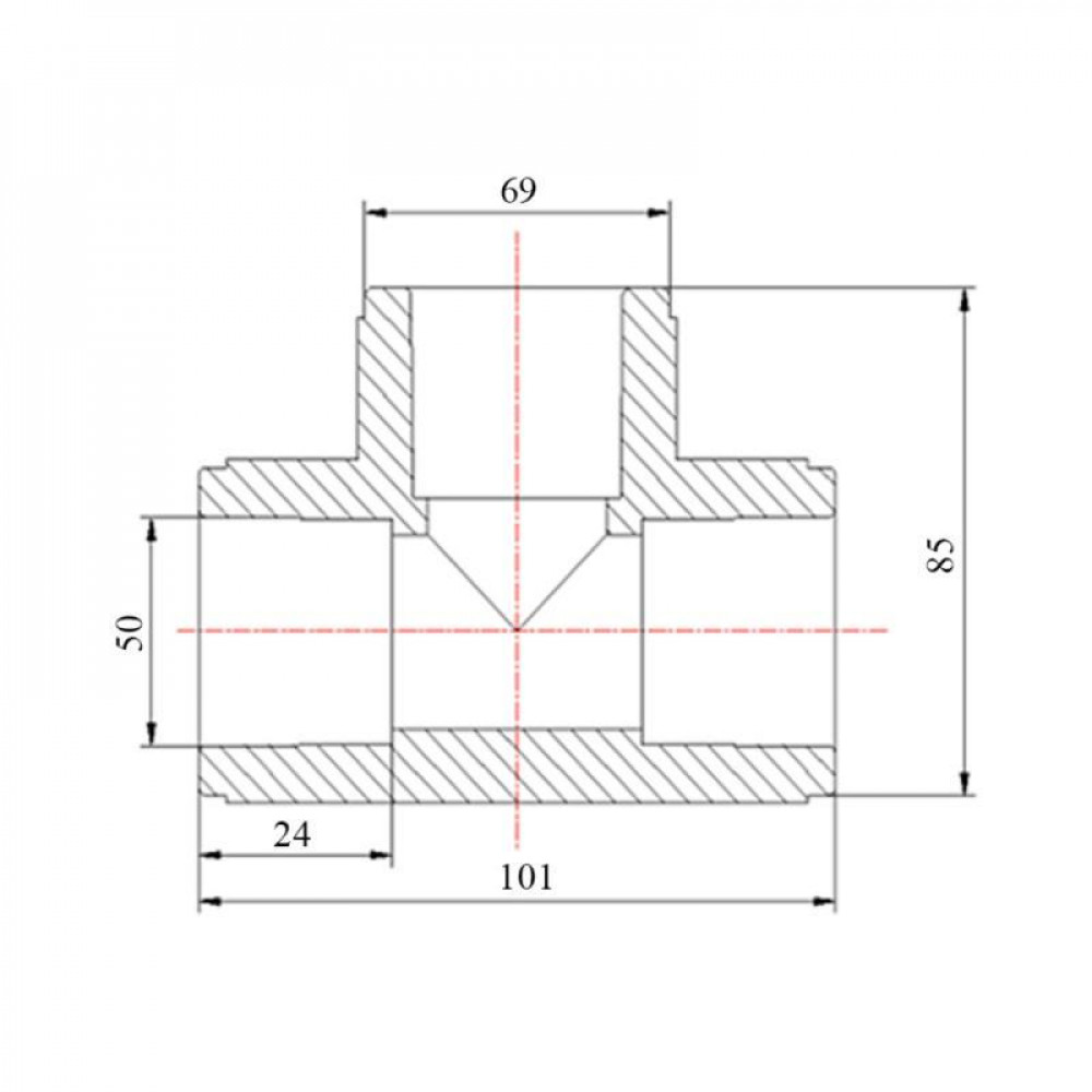 Трійник PPR Blue Ocean 50 SD00009201