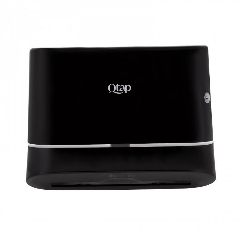 Тримач для паперових рушників Qtap Pohodli 300 мм QTDR600BP Black (Pobut) SD00042874