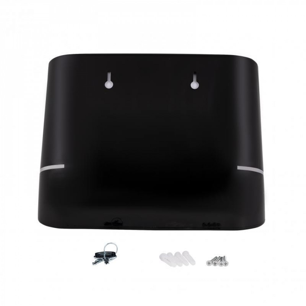 Тримач для паперових рушників Qtap Pohodli 300 мм QTDR600BP Black (Pobut) SD00042874