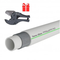 Акційний набір Thermo Alliance: Труба PP-RCT Basalt SDR 6, 20х2, 8 мм, PN20 100м + Ножиці для пластикових труб d20-40, лезо нерж.