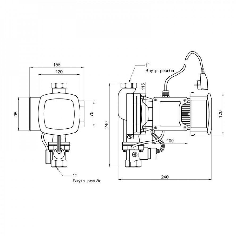 Насос для підвищення тиску Thermo Alliance SCPMN-400N 0,4 кВт SD00046703