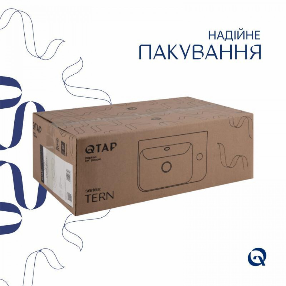 Раковина Qtap Tern 450х260х158 White QT17115117RWN SD00052903