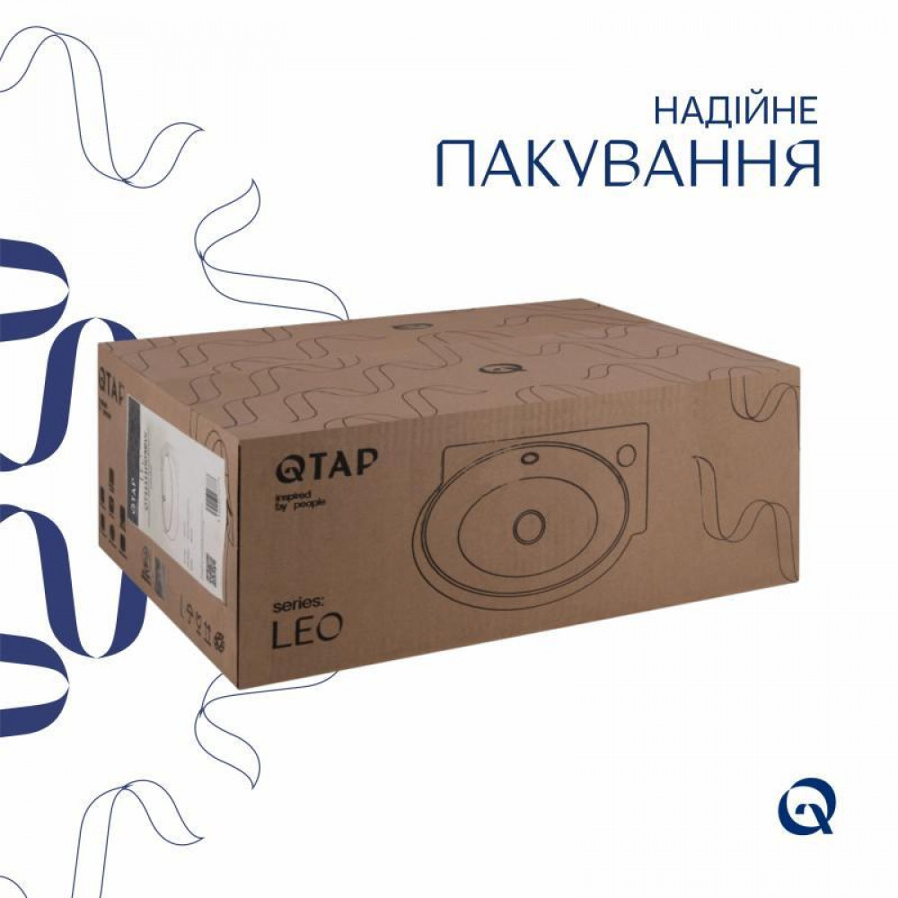 Раковина Qtap Leo 420x280x150 White QT11115011RWN SD00052901