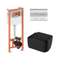 Готове рішення Qtap для ванної кімнати: підвісний унітаз Gemini Ultra Quiet 530х365х373 + комплект інсталяції