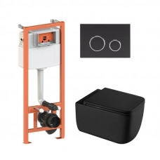 Готове рішення Qtap для ванної кімнати: підвісний унітаз Gemini Ultra Quiet + комплект інсталяції Nest 4 в 1