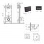 Готове рішення Qtap для ванної кімнати: підвісний унітаз Taurus Ultra Quiet 515×360×350 + комплект інсталяції Nest 4 в 1 (кругла SD00055998