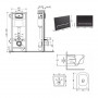 Готове рішення Qtap для ванної кімнати: підвісний унітаз Gemini Ultra Quiet 485×340×350 + комплект інсталяції Nest 4 в 1 (лінійна SD00056007