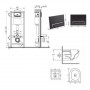 Готове рішення Qtap для ванної кімнати: підвісний унітаз Taurus Ultra Quiet 515×360×350 + комплект інсталяції Nest 4 в 1 (лінійна SD00055997