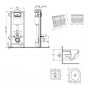 Готове рішення Qtap для ванної кімнати: підвісний унітаз Taurus Ultra Quiet 515×360×350 + комплект інсталяції Nest 4 в 1 SD00055995