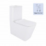Унітаз-компакт Qtap Crow безобідковий з сідінням Soft-close QT05222170W SD00036221