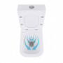 Унітаз-компакт Qtap Crow безобідковий з сідінням Soft-close QT05222170W SD00036221