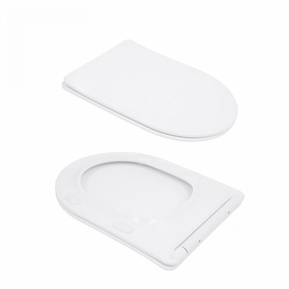 Унітаз підлоговий Qtap Evia Ultra Quiet 630×350×795 мм з сидінням Soft-close, White QTEVI27W49258 SD00055382
