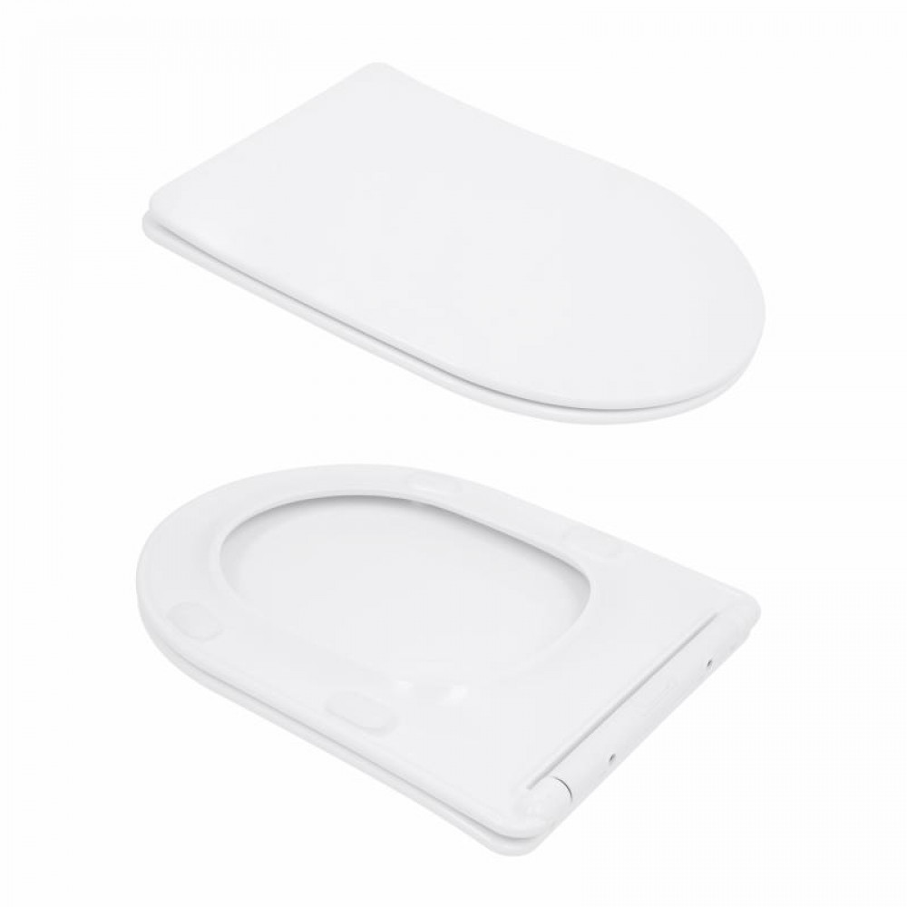 Унітаз підлоговий Qtap Arvin Ultra Quiet 630×350×795 мм з сидінням Soft-close, White QTARV27W49259 SD00055383