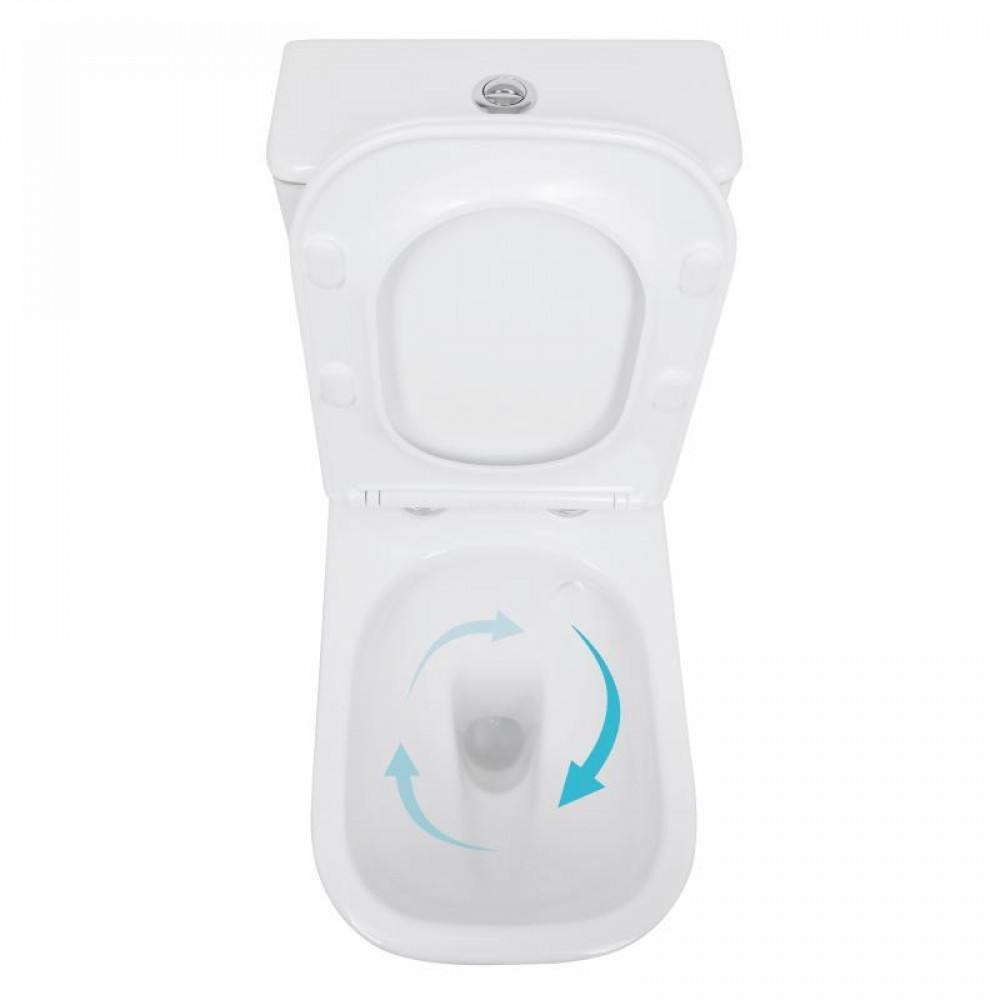Унітаз підлоговий Qtap Stork Ultra Quiet 630×350×805 мм із сидінням Soft-close, White QTSTO27W49260 SD00055384