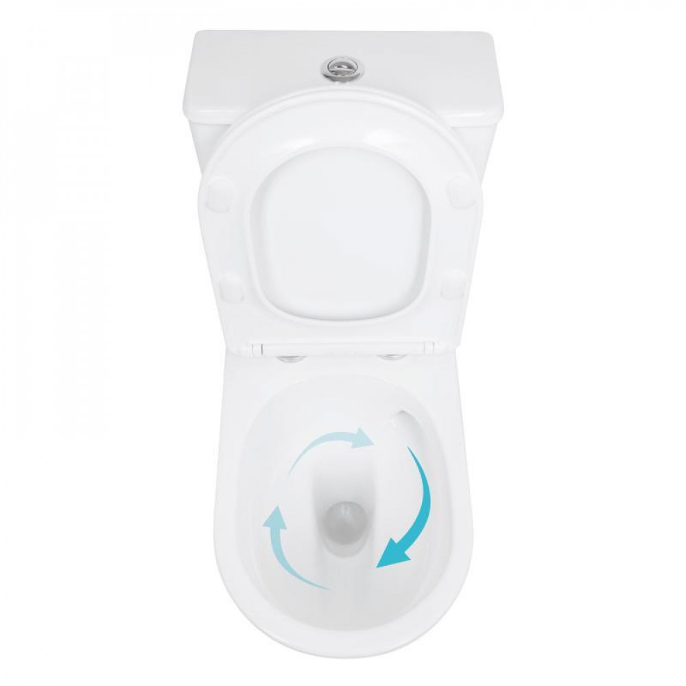 Унітаз підлоговий Qtap Leo Ultra Quiet 620×355×790 мм з сидінням Soft-close, White QTLEO27W49261 SD00055385